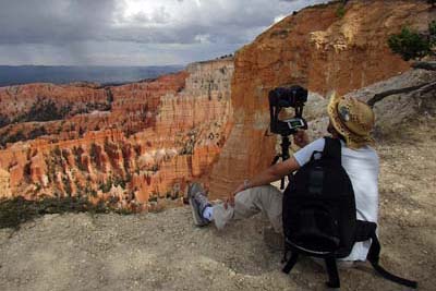Setting up for Bryce Canyon Shots