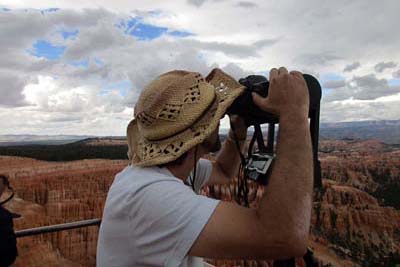 Setting up for Bryce Canyon Shots