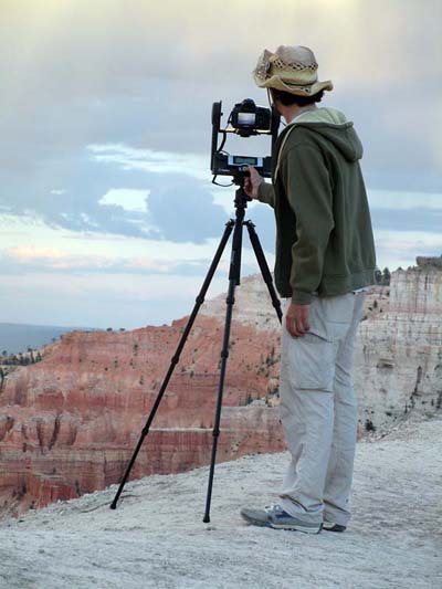 Getting ready for sunset at Bryce Canyon