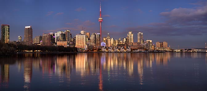 Toronto Skyline Large Format Panorama