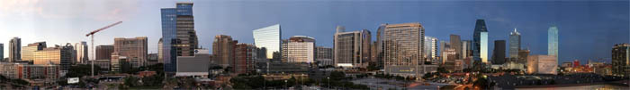 Dallas, TX Skyline Large Format Panorama