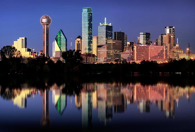 Texas Flood | Reflection Skyline |  Dallas Texas