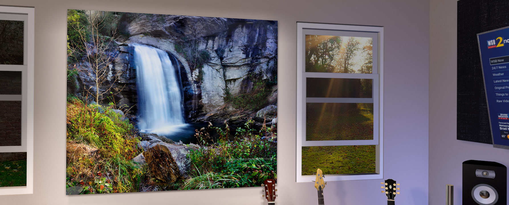 Large format fine art photograph of Looking Glass Falls Image