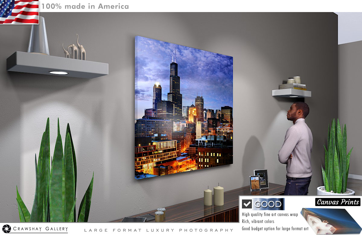 Canvas Print of Chicago Urban Photography