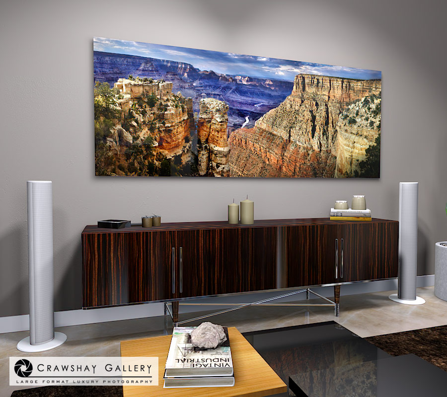 large format photograph of The Grand Canyon 5 depicted in room
