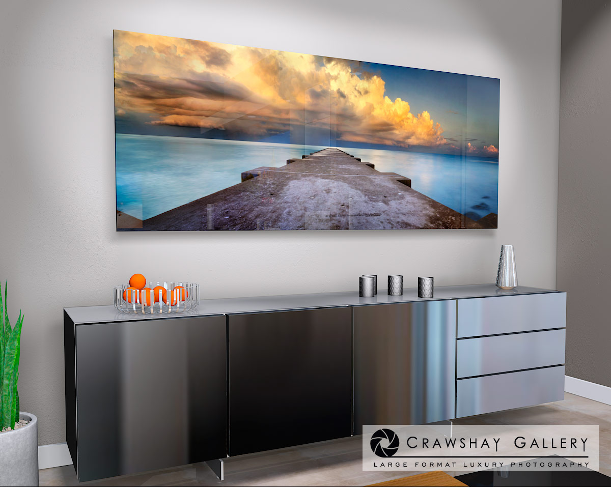 large format photograph of Bradenton Beach Sunrise Photograph depicted in room