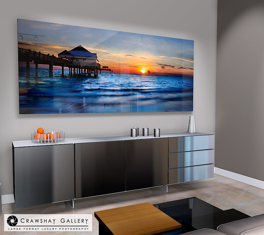 large format photograph of Pier 60 Clearwater Florida depicted in room