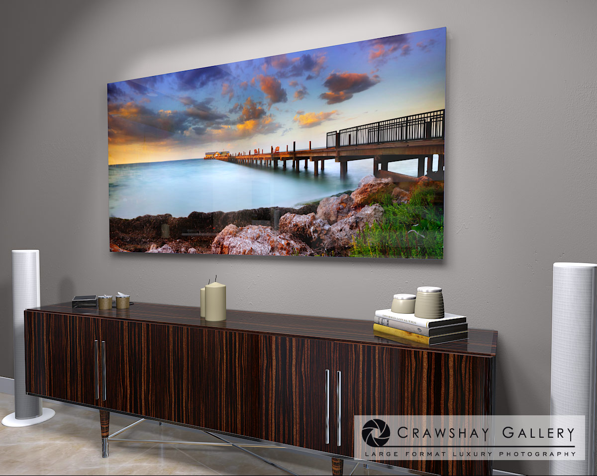 large format photograph of Anna Maria Island Pier Photo depicted in room