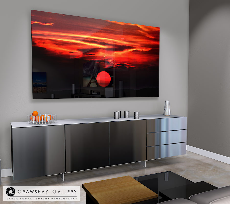 large format photograph of Sunset Close Up depicted in room
