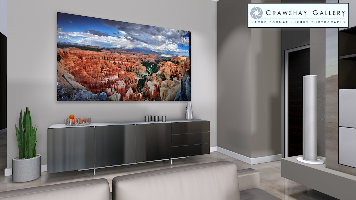 large format photograph of Bryce Canyon Panorama depicted in room