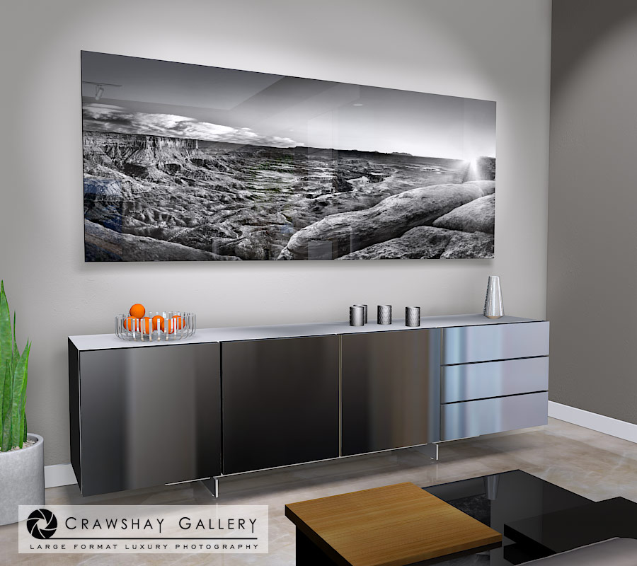 large format photograph of Canyonlands National Park depicted in room