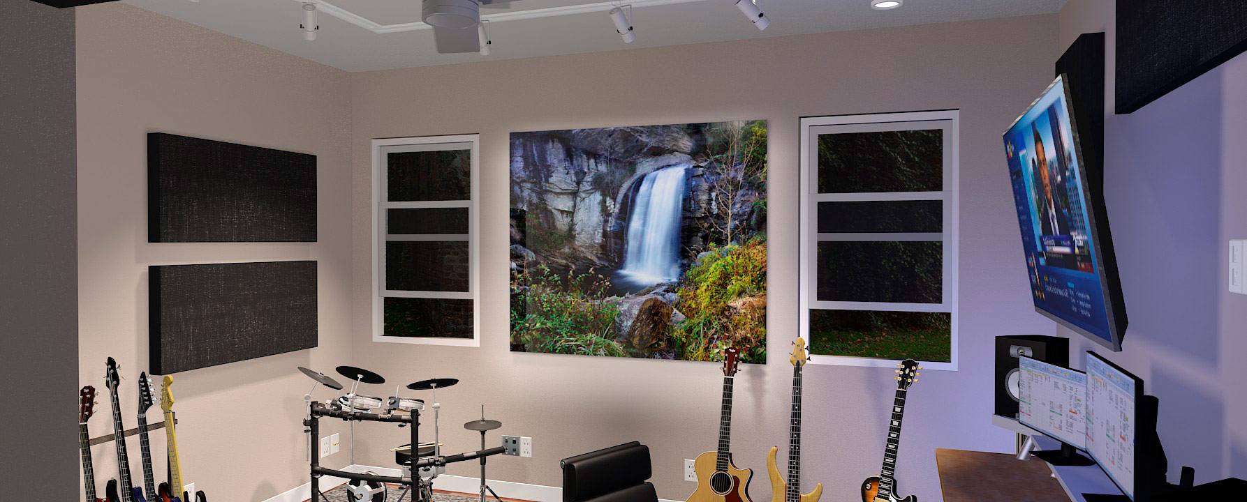 Large format fine art photograph of Looking Glass Falls Image