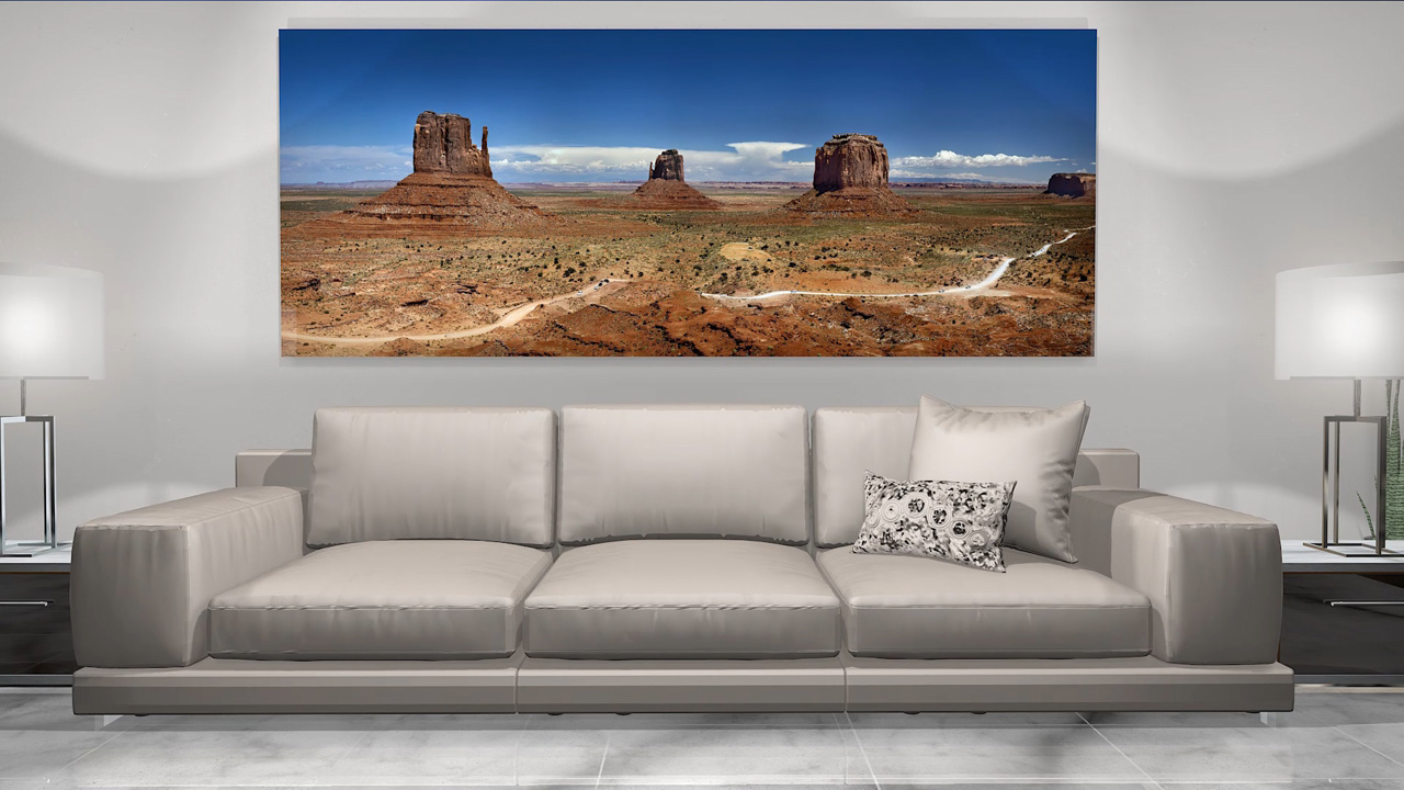 Large format fine art photograph of The Mitten Buttes in Monument Valley Utah