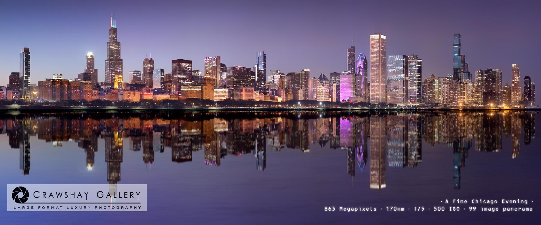 Image of Chicago Skyline at night