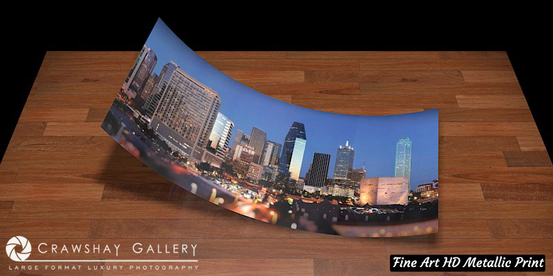 Fine Art Print of Dallas Skyline from Victory Park