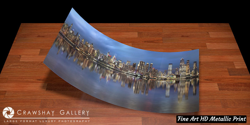 Fine Art Print of Manhattan Reflection Skyline