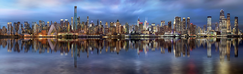 Manhattan Reflections | NYC Skyline at Night | NYC Skyline Manhattan New York